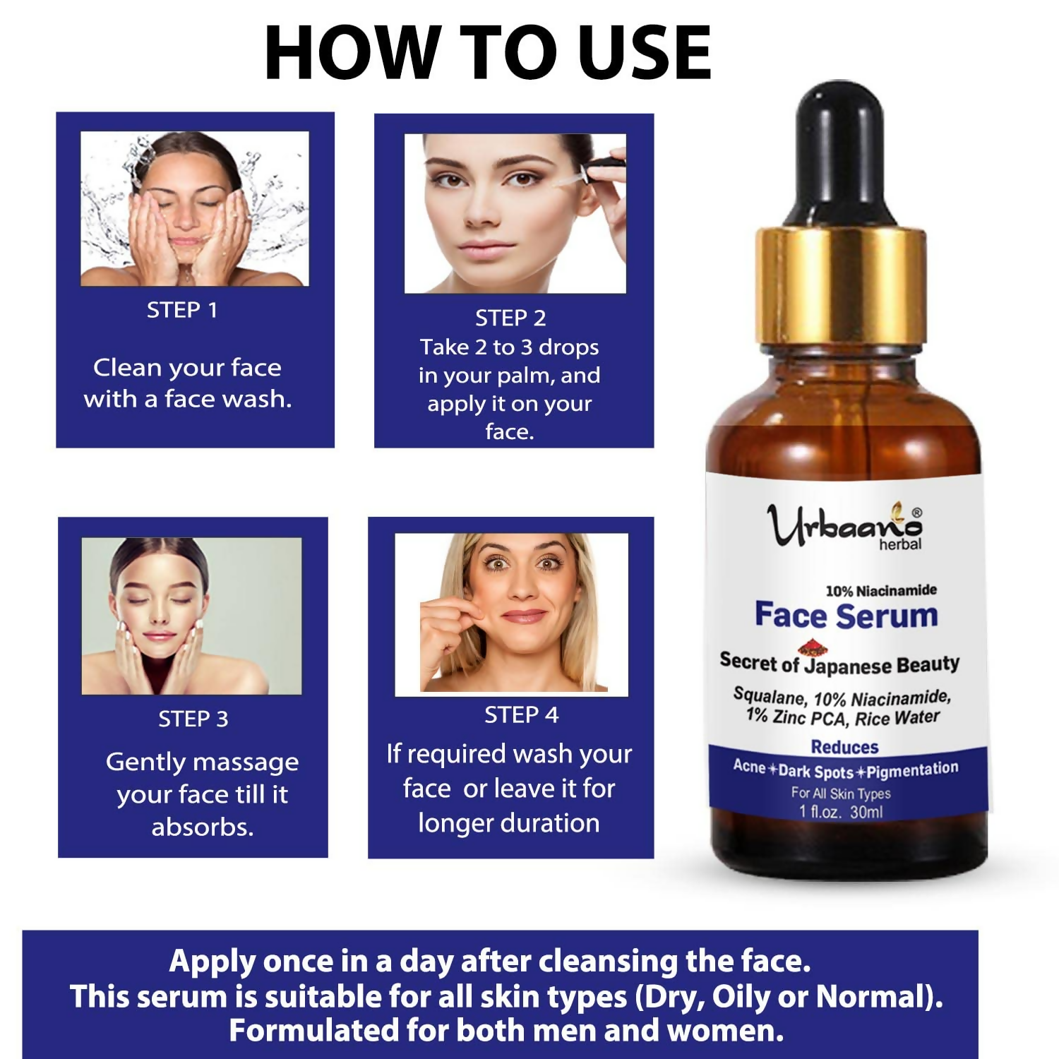 Urbaano Herbal 10% Niacinamide Serum  Grab2Buy Urbaano Herbal Grab2Buy