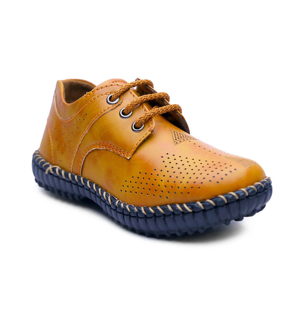 Tiny Bugs Boys Casual Lace Up Shoes - Tan  Grab2Buy Tiny Bugs Grab2Buy