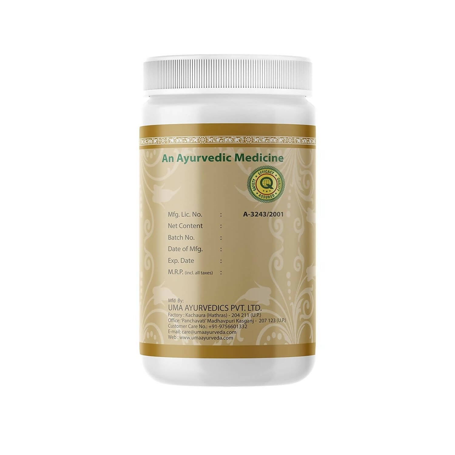 Uma Ayurveda Saptvinshtiko Guggulu Tablets 