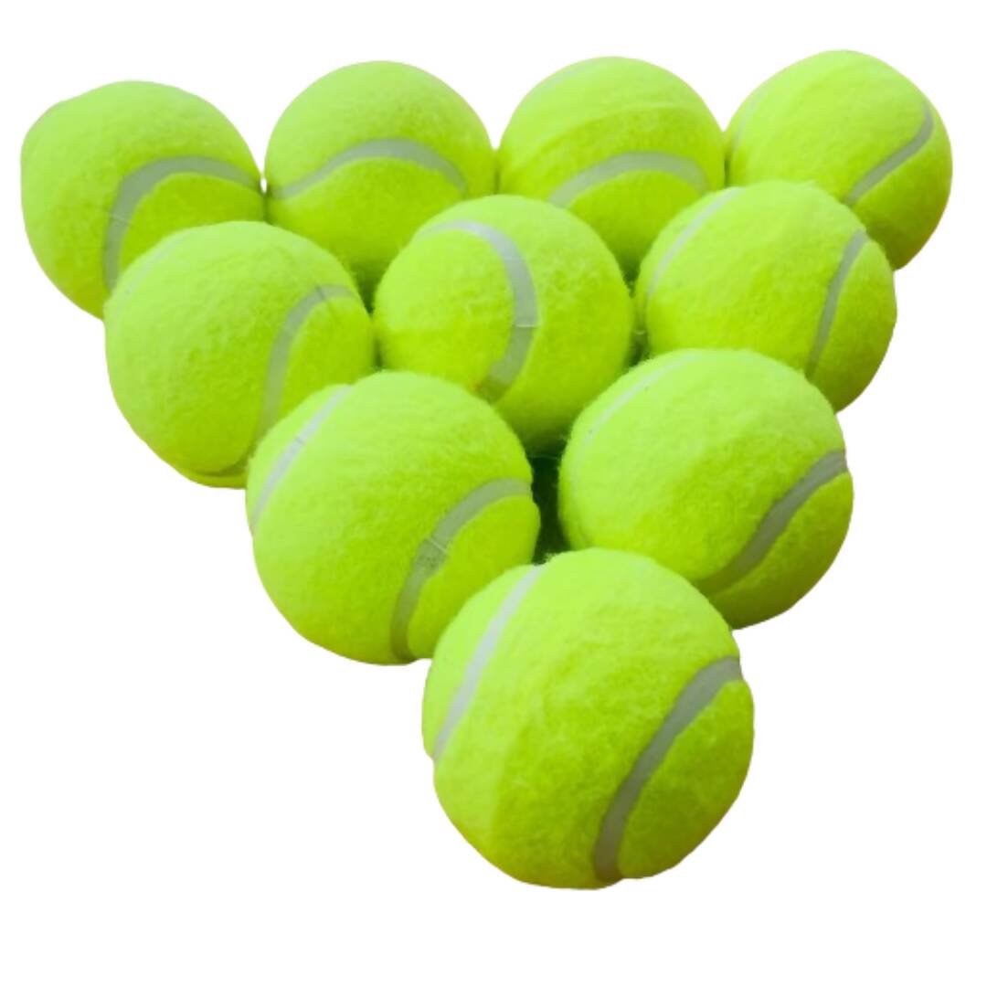 M ART Cricket Tennis Ball Light Weight (Pack of 10) 