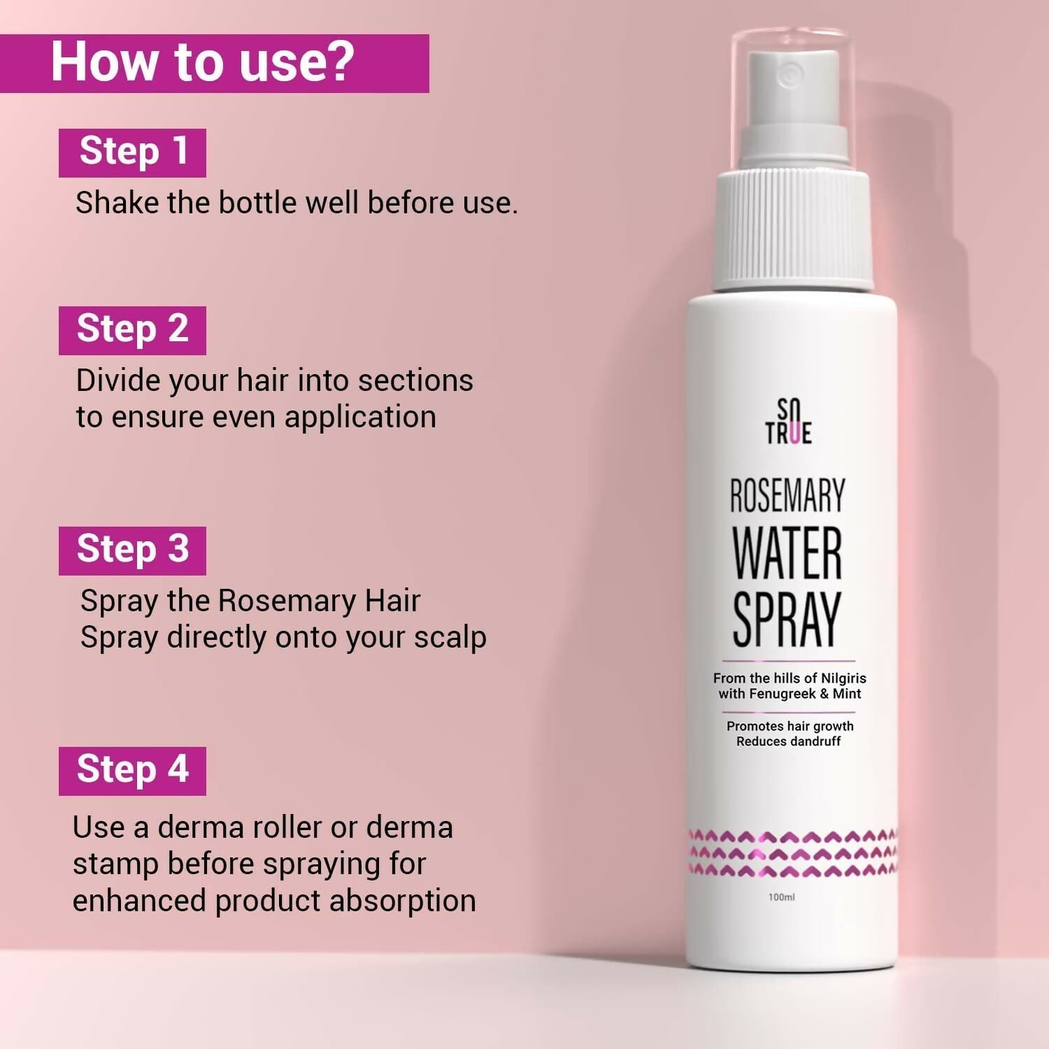 Sotrue Rosemary Water Spray For Hair Growth 