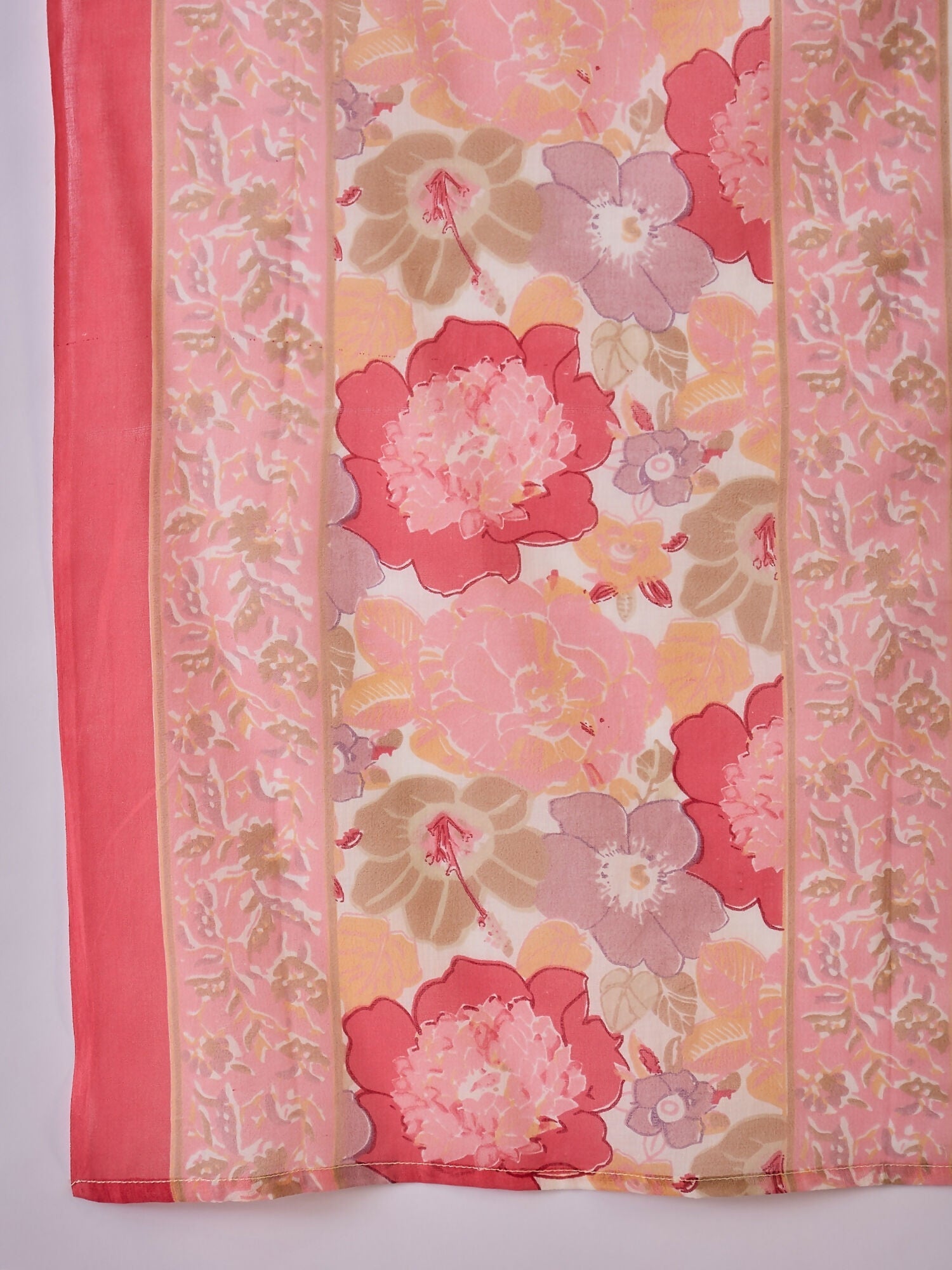 Joban Fashion Printed Pink Pure Cotton Kurta Set
