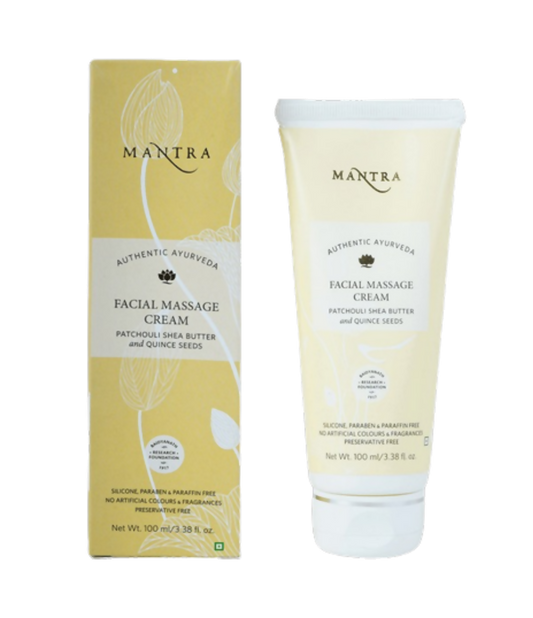 Mantra Herbal Facial Massage Cream Patchouli Shea Butter and Quince Seeds - Grab2buy