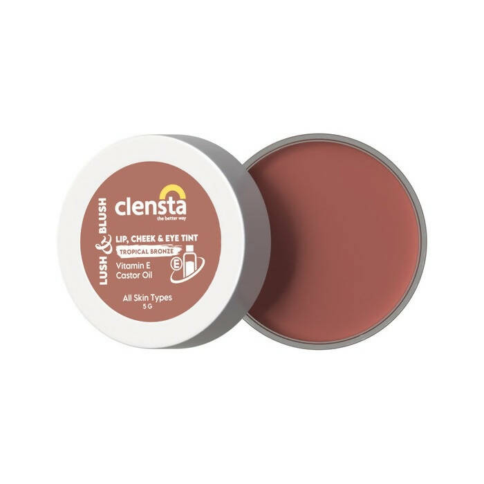 Clensta Lush & Blush Lip, Cheek & Eye Tint 05 Tropical Bronze 