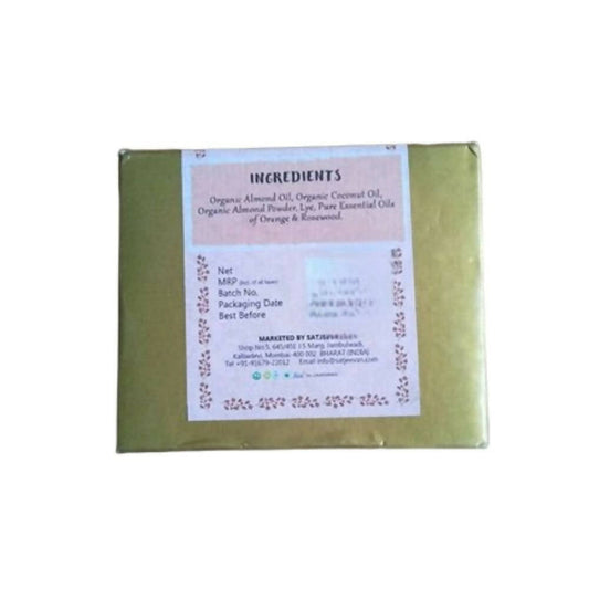 Satjeevan Organic Rose Almond Soap - Grab2buy