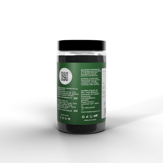 4 - Organic Black Sesame Seeds - 100g