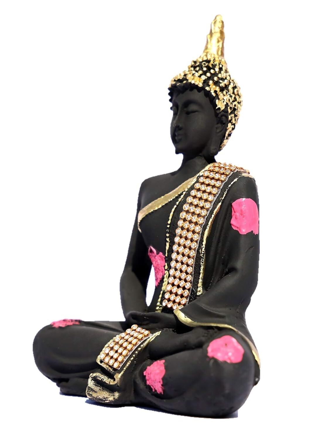 Shri Balaji Enterprises Polyresin Sitting Lord Buddha Idol - Grab2buy