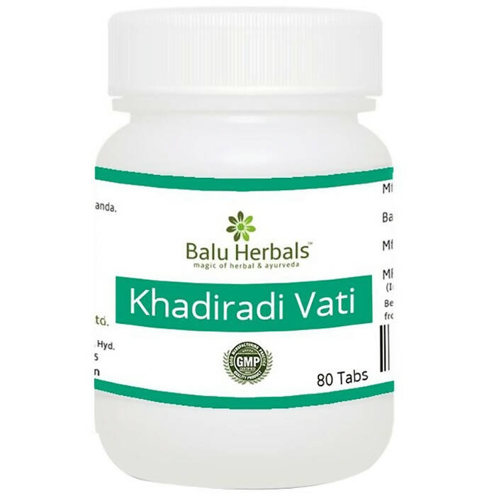 Balu Herbals Khadiradi Vati Tablets 