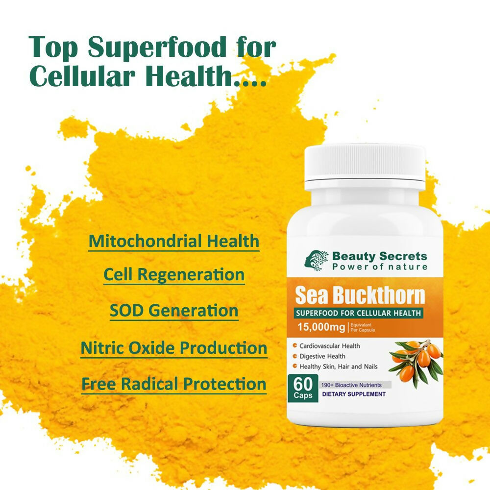 Beauty Secrets Himalayan Sea Buckthorn Capsules - Grab2buy