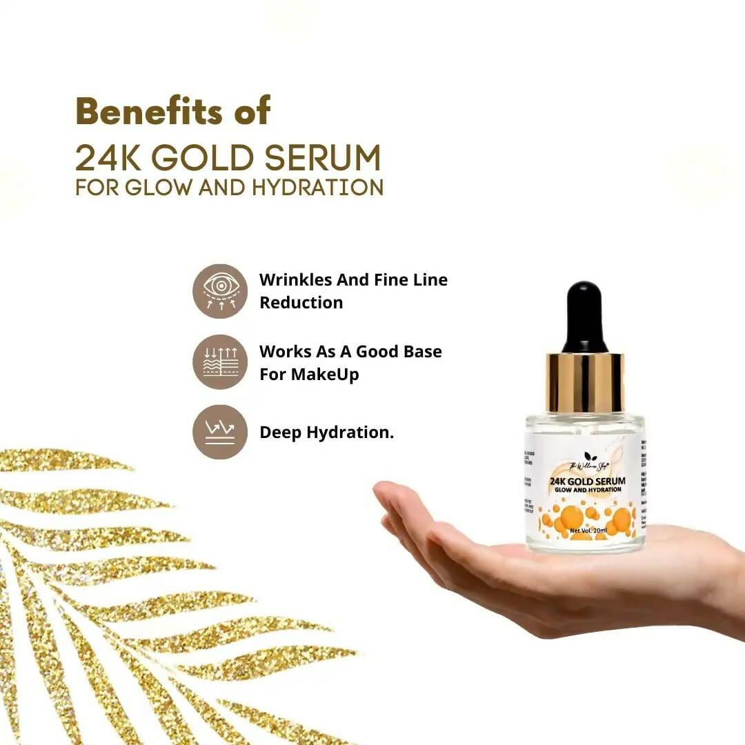 The Wellness Shop 24k Gold Serum for Glow and Hydration  Grab2Buy The Wellness Shop Grab2Buy