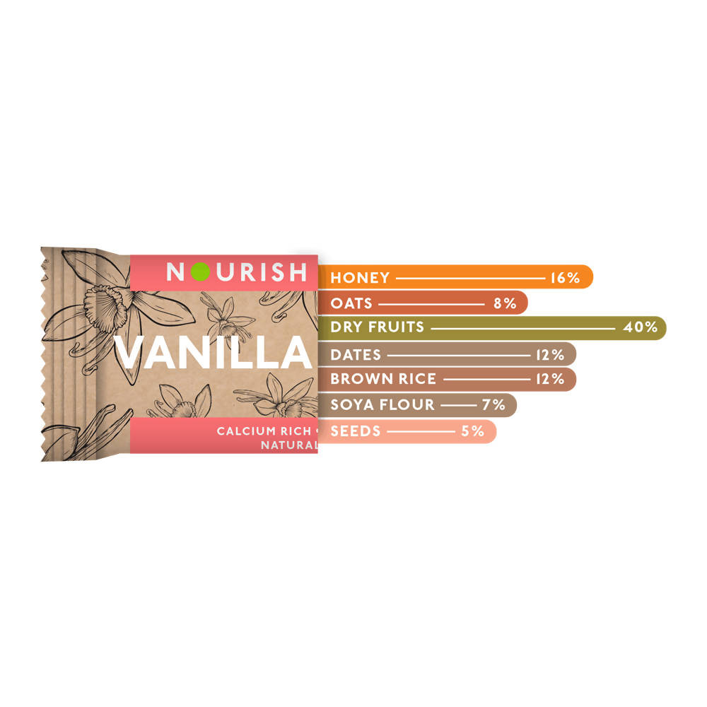 Nourish Organics Vanilla Nut Bar - Grab2buy