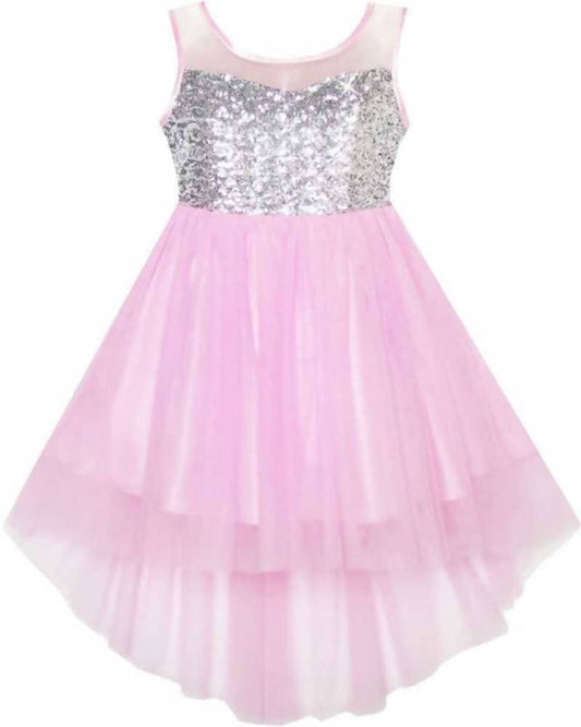 Asmaani Baby Girl's Satin Midi length Frock (AS-DRESS_22122 ) - Grab2buy