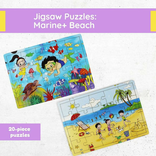 Matoyi Jigsaw Puzzles For Kids: Beach And Marine - Grab2buy