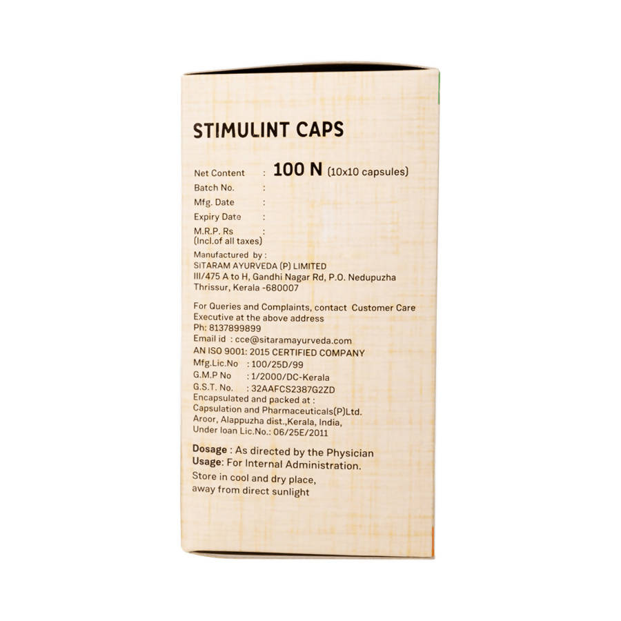 Sitaram Ayurveda Stimulint Capsules 