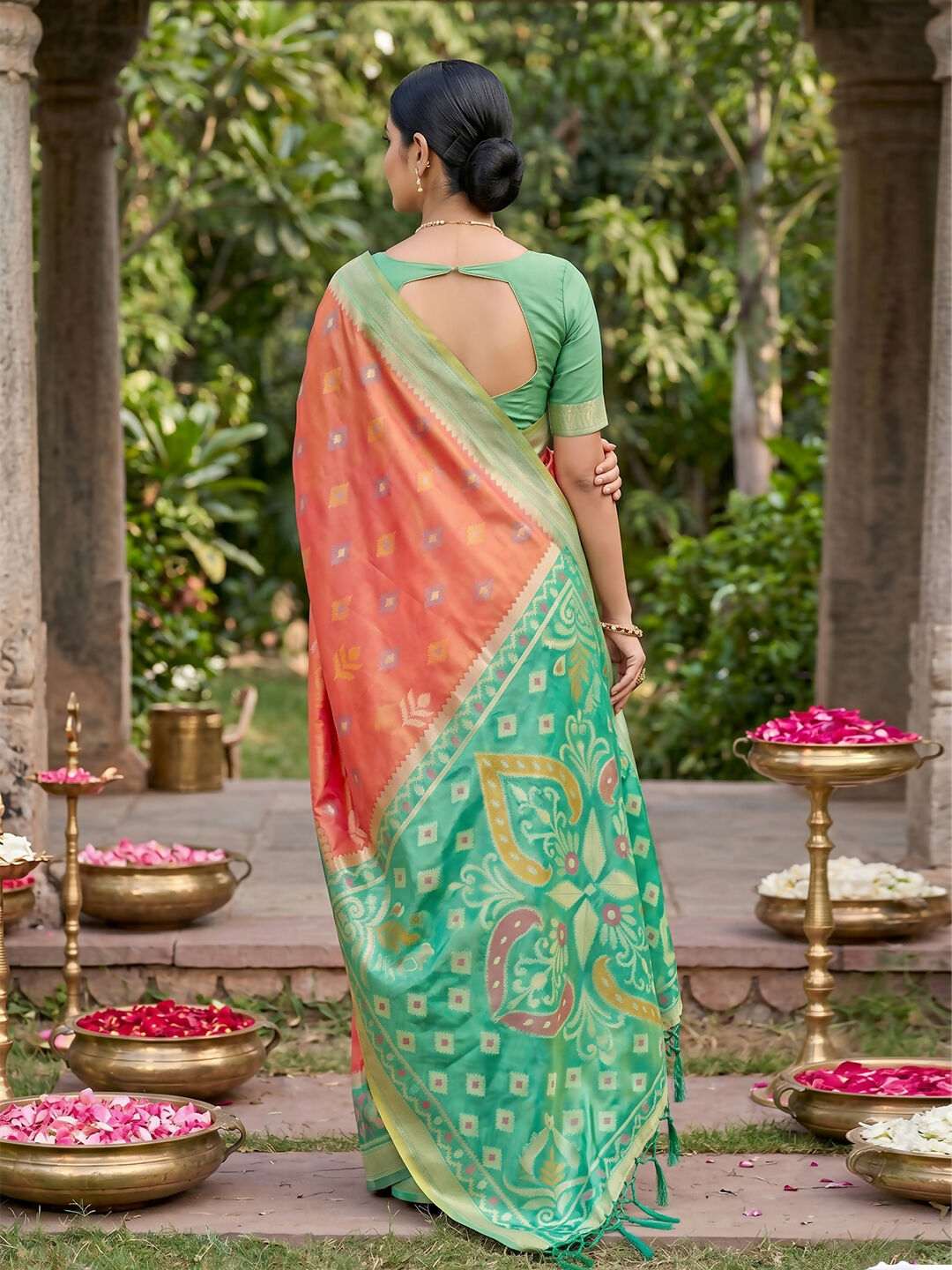 Shree Shyam Fashion Mustard Soft Silk Saree