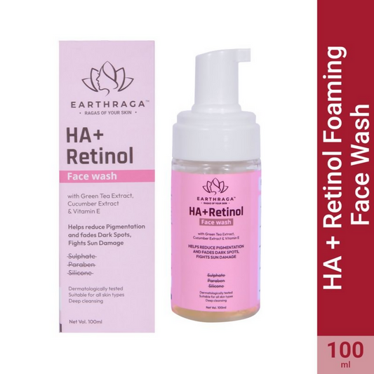 Earthraga HA + Retinol Foaming Face Wash - Grab2buy