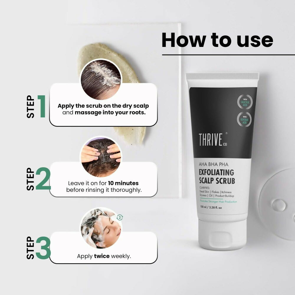ThriveCo AHA BHA PHA Exfoliating Scalp Scrub 
