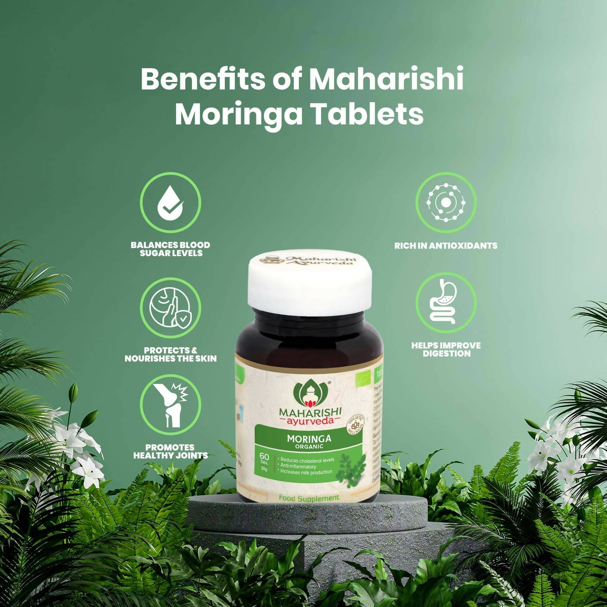 Maharishi Ayurveda Moringa Organic Tablets 