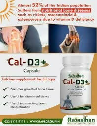 Rajasthan Herbals International Cal-D3+ Capsules - Grab2buy