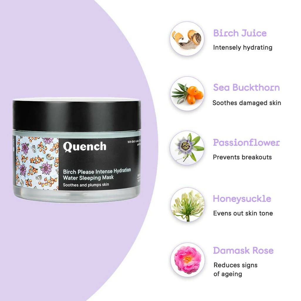 Quench Botanics Birch Please Intense Hydration Water Sleeping Mask - Korean Skincare 