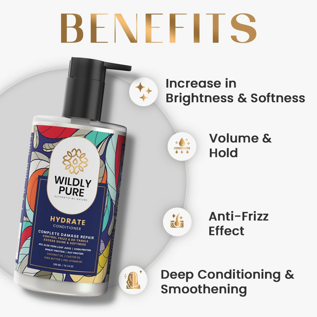 Wildly Pure Natural Conditioner for Dry & Frizzy Hair  Grab2Buy Wildly Pure Grab2Buy