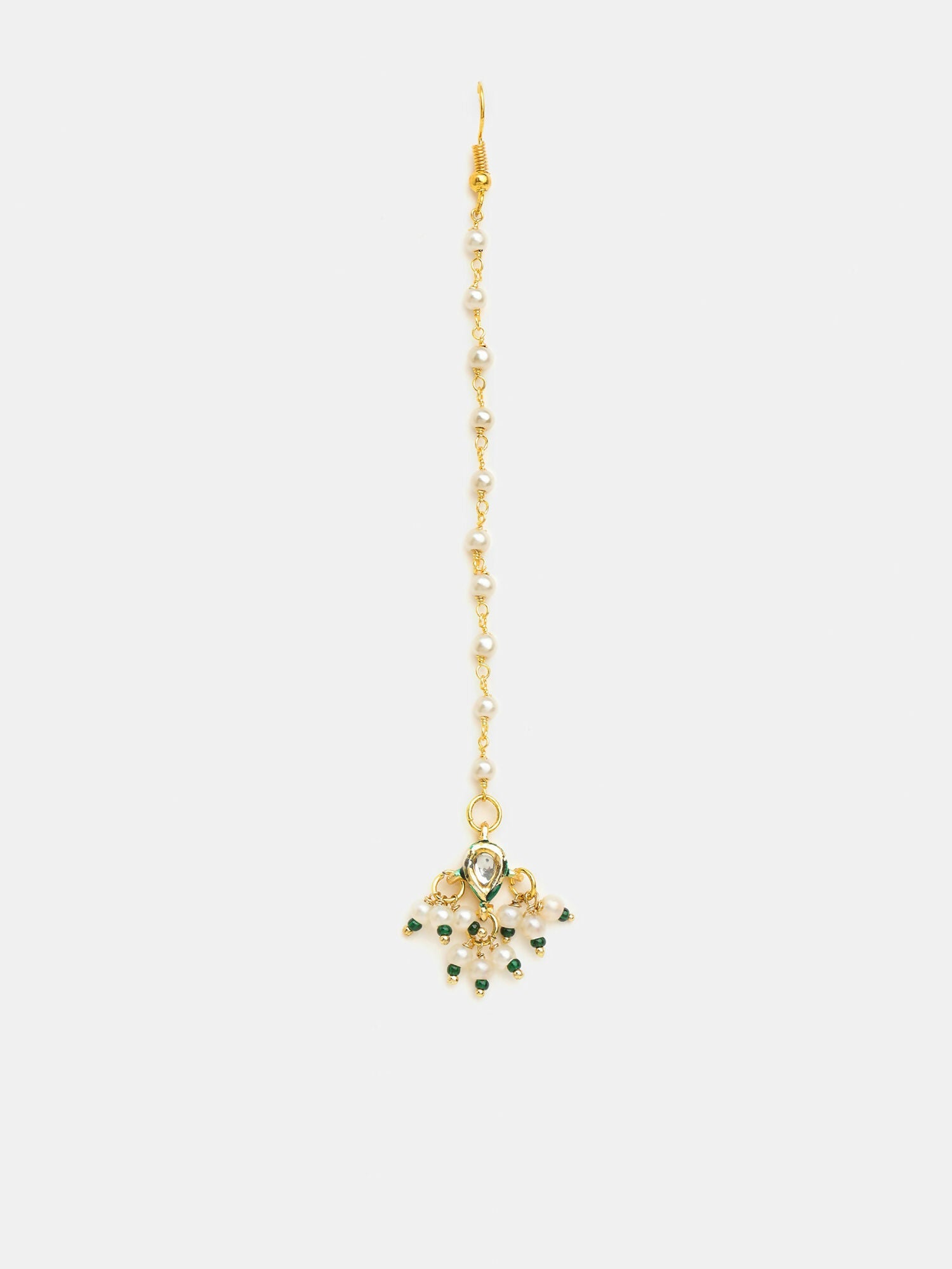 Ruby Raang Kundan Kala Maang Tikka