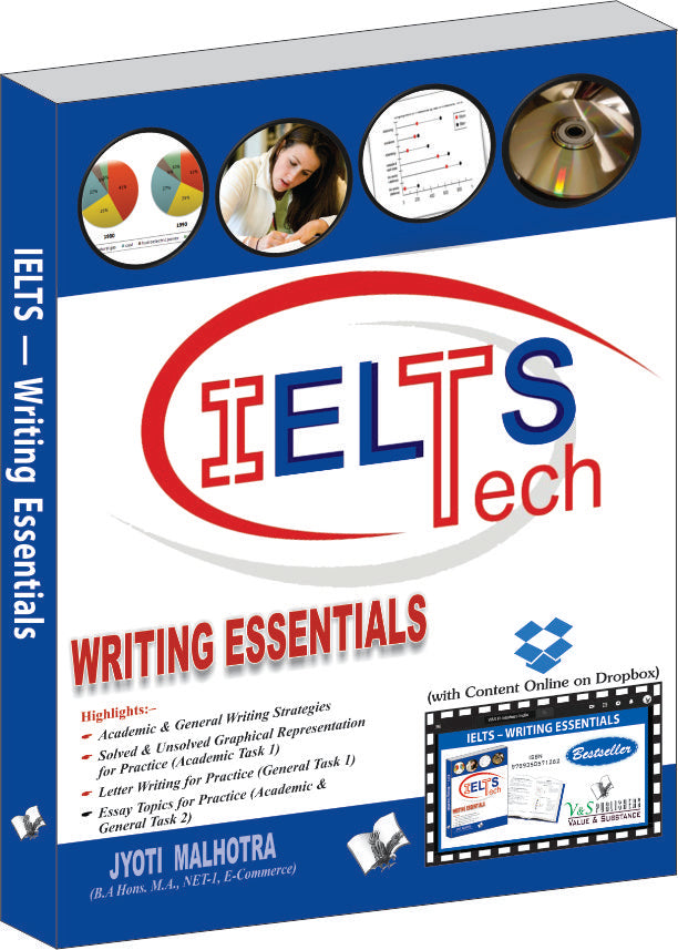 IELTS - Writing Essentials  (With Online Content on  Dropbox) by Jyoti Malhotra