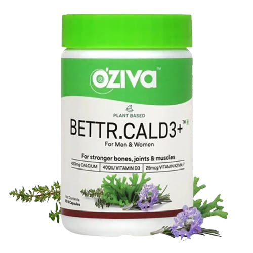 OZiva Plant Based Bettr.CalD3+ Capsules For Men And Women - Grab2buy