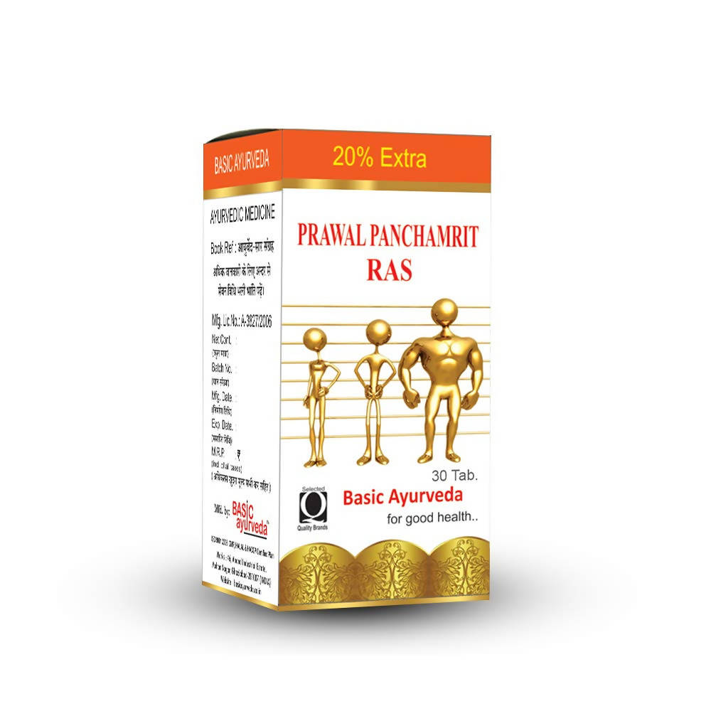 Basic Ayurveda Prawal Panchamrit Ras Tablet  Grab2Buy Basic Ayurveda Grab2Buy
