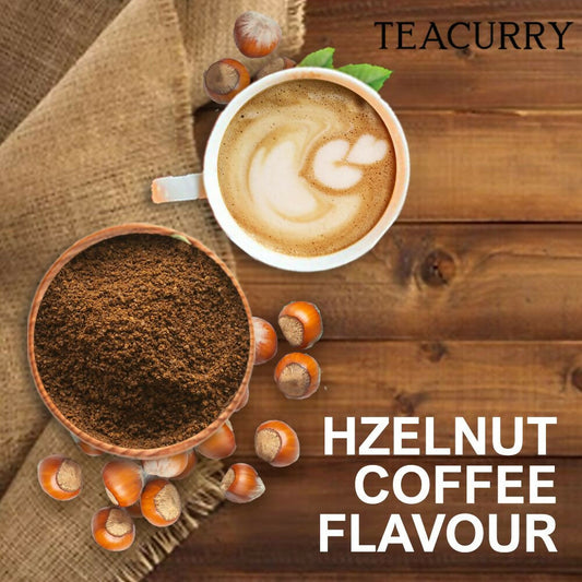 Teacurry Hazelnut Instant Coffee Powder - Arabica Freeze Dried Coffee for Instant Hot & Cold Coffee - Grab2buy