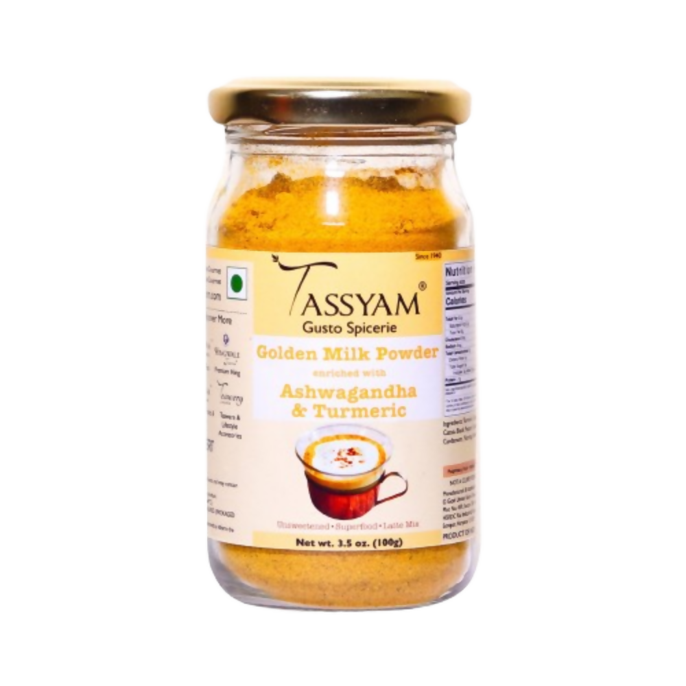 Tassyam Organics Ashwagandha Turmeric Golden Milk Latte