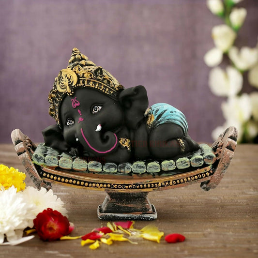 Tied Ribbons Resin Ganesh Statue Murti - Grab2buy