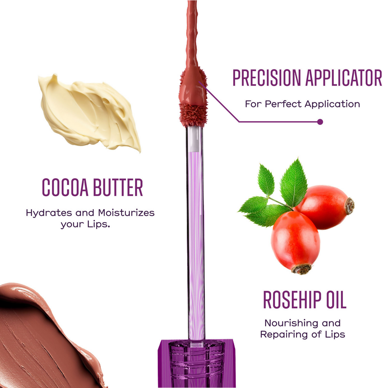 Blue Heaven Ultimatte Whipp Lip Liquid Lipstick - Seriously Brown 