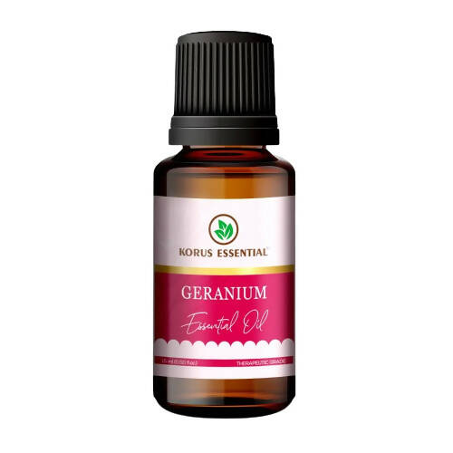 Korus Essential Geranium Essential Oil - Therapeutic Grade 