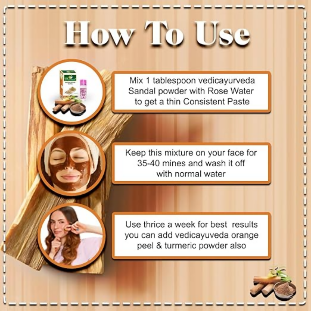 VedicAyurveda Sandalwood Powder with Rose Water  Grab2Buy VedicAyurveda Grab2Buy