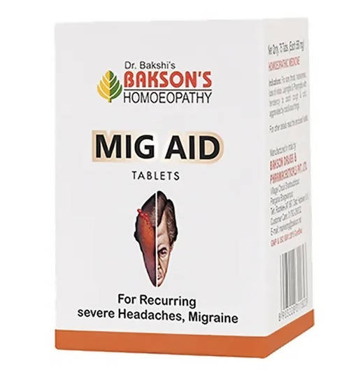 Bakson's Homeopathy Mig Aid Tablets 