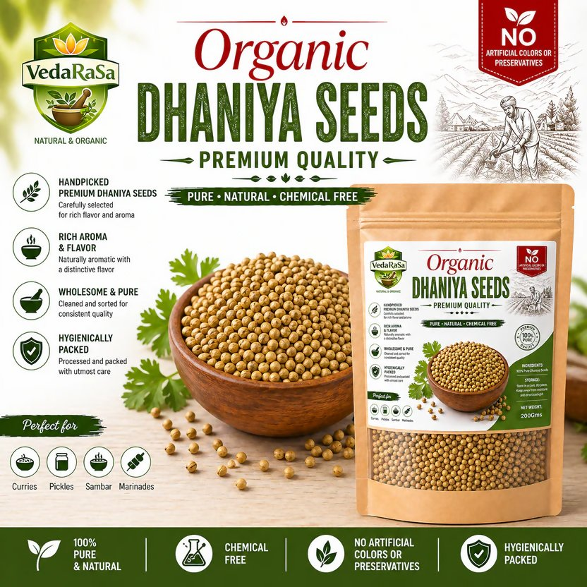 VedaRasa Organic Dhaniya Seeds  Grab2Buy VedaRasa Grab2Buy