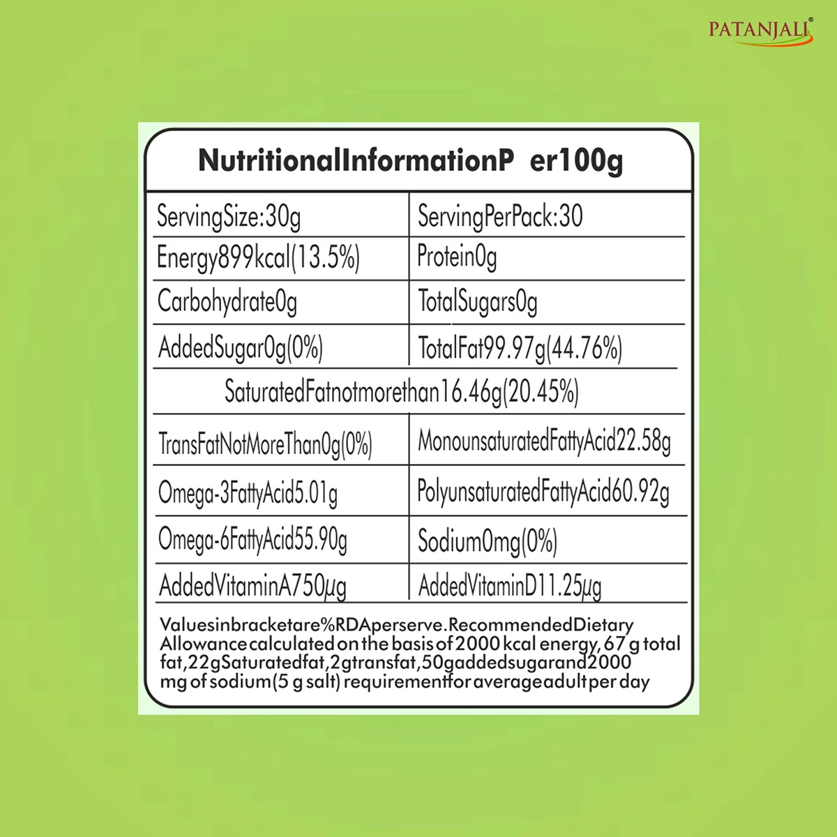 Patanjali Fortified Soyabean Oil (B) 