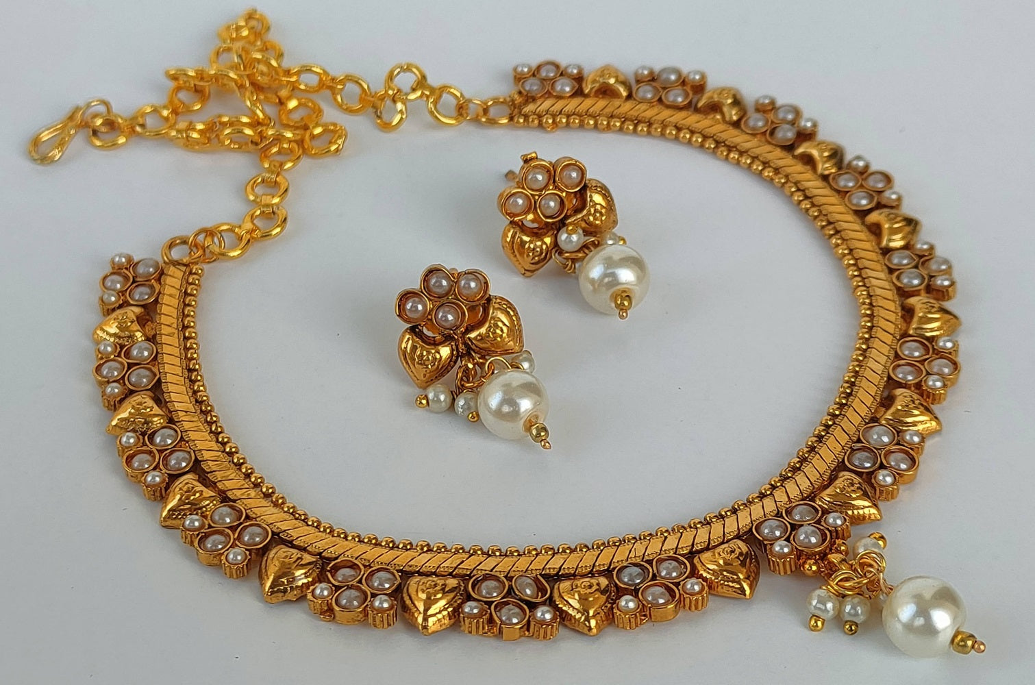 White Agate necklace Set - Grab2buy