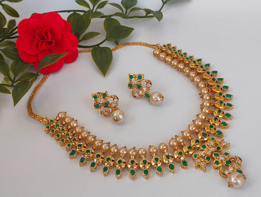 Uncuts & Emeralds Bridal Jewelry Set - Grab2buy