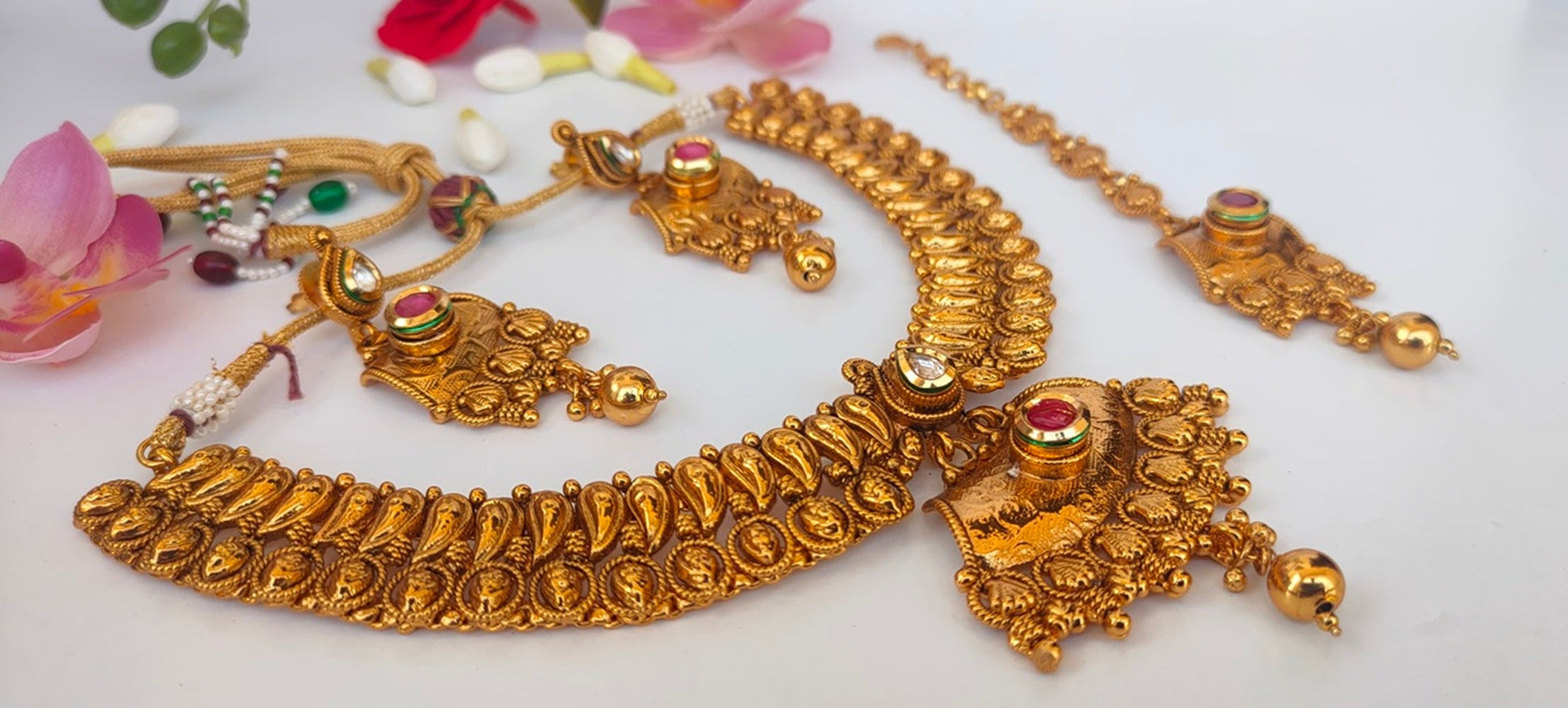 Gold Plated Bridal Jewelry Set - Grab2buy