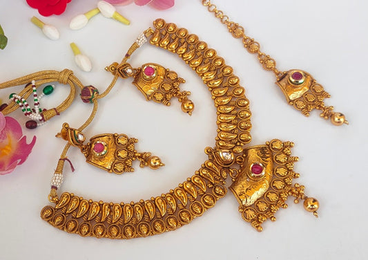 Gold Plated Bridal Jewelry Set - Grab2buy