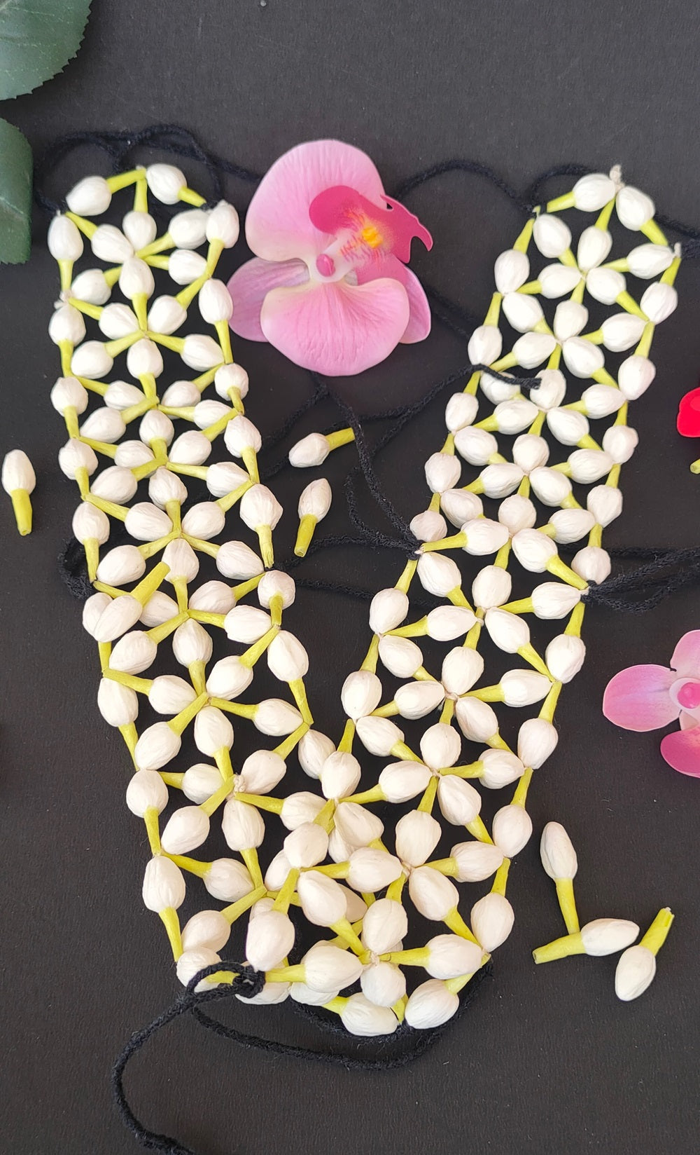 Artificial Netted Jasmine Jada (Mallipoo Jada)  Grab2Buy Mokshi Collections Grab2Buy
