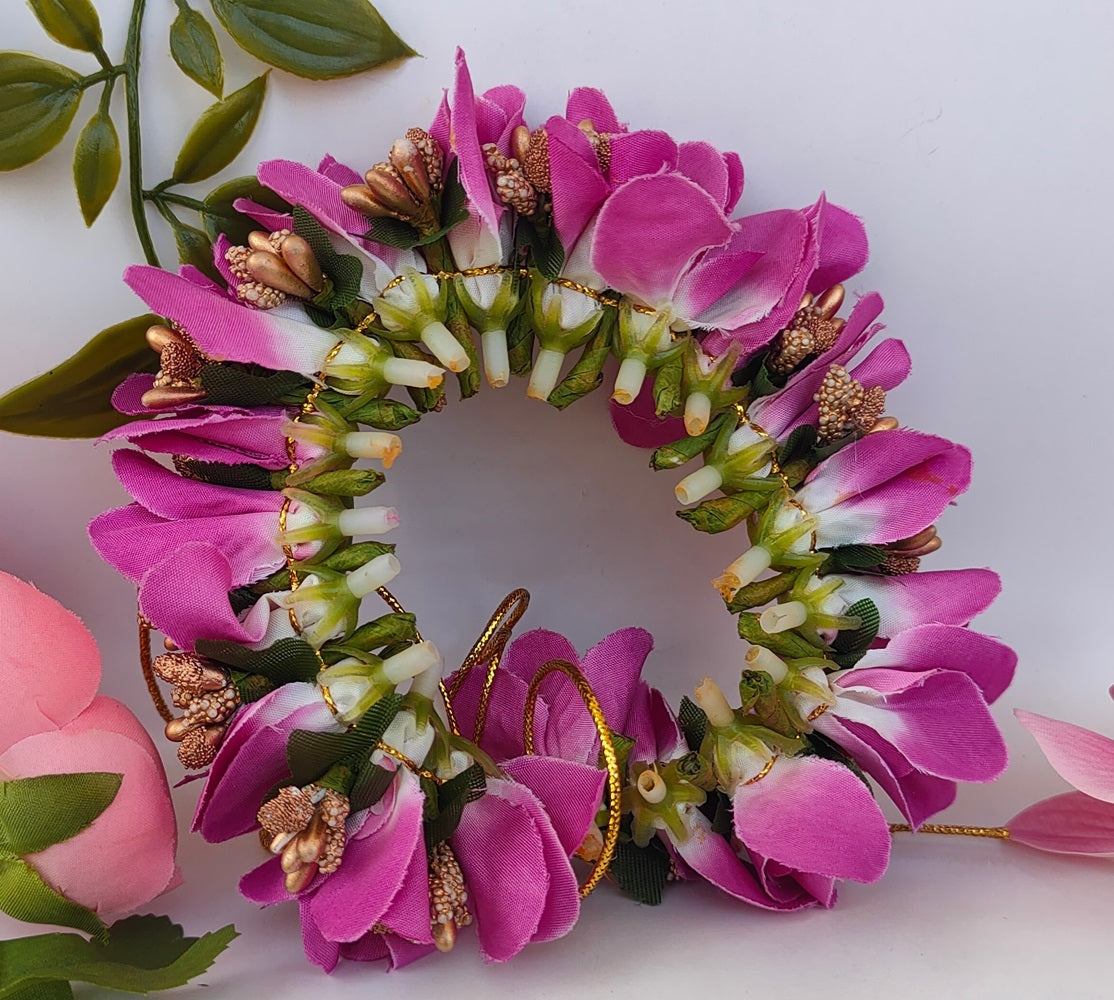 Arificial Purple Orchids Flower Gajra - Grab2buy