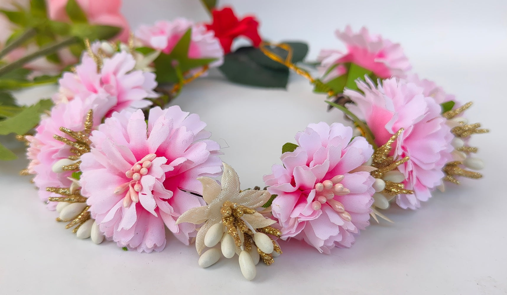 Baby Pink Bridal Hair Accessories - Grab2buy
