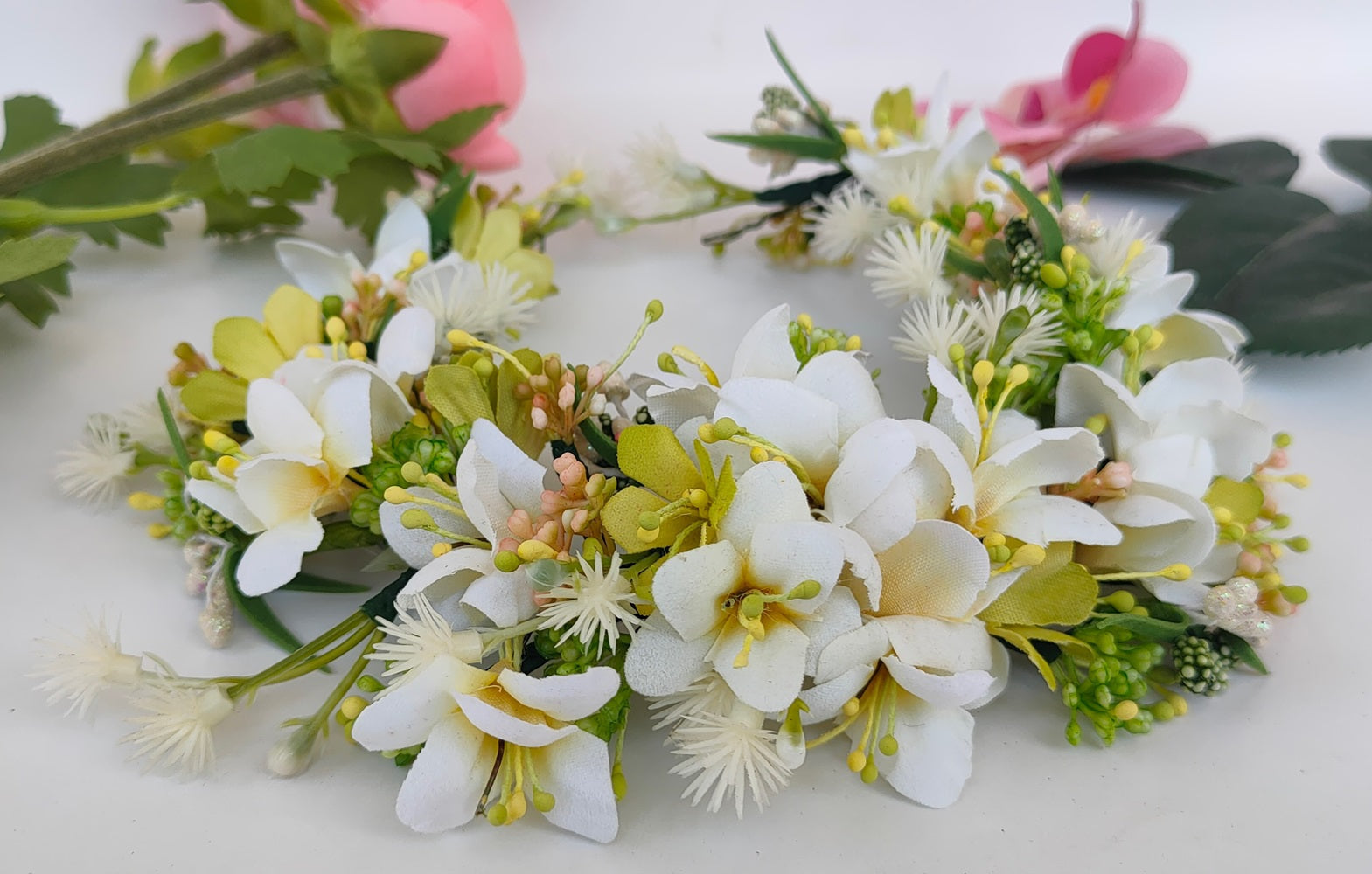 White Bridal Hair Accessories  Grab2Buy Mokshi Collections Grab2Buy