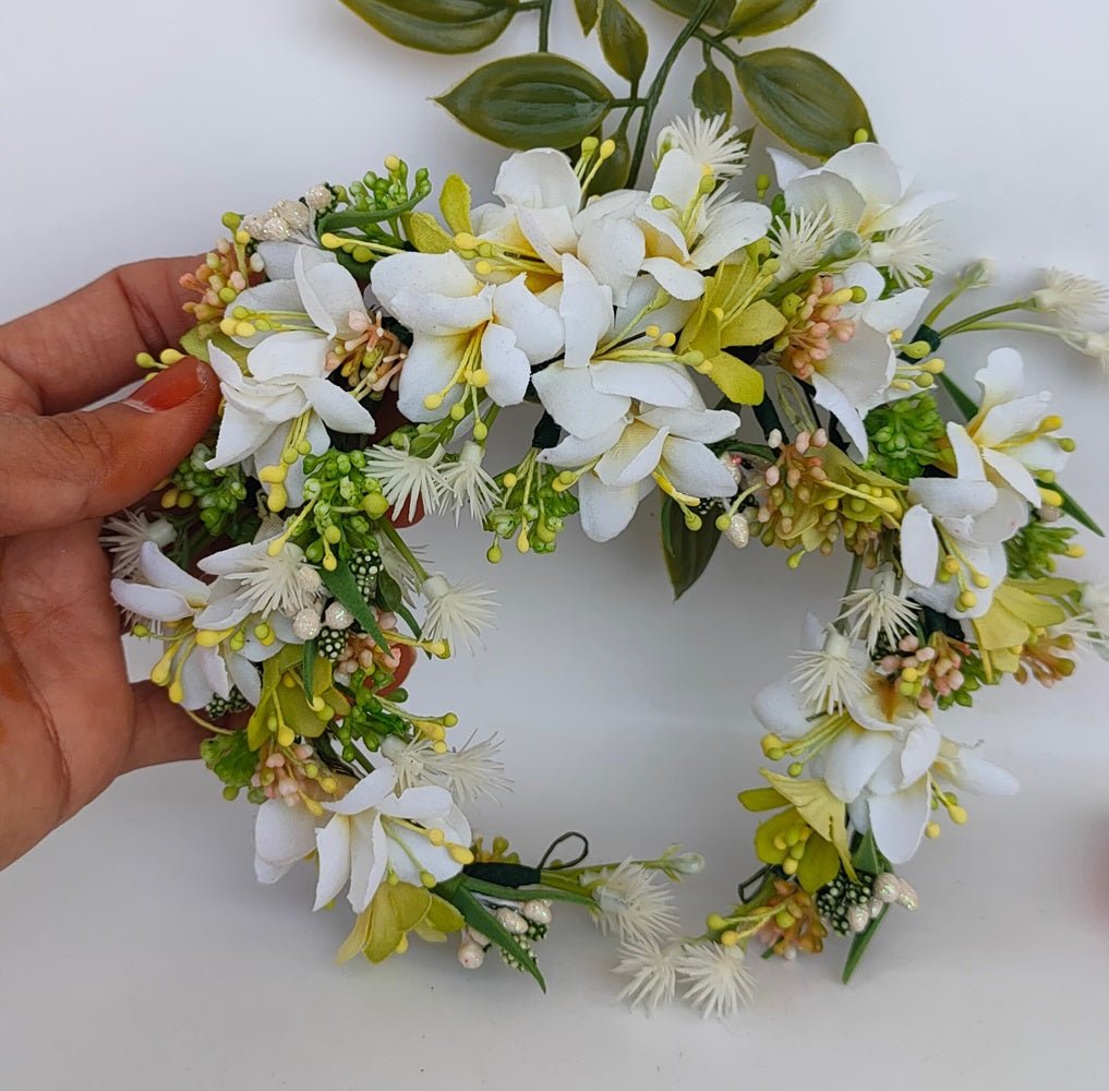 White Bridal Hair Accessories  Grab2Buy Mokshi Collections Grab2Buy