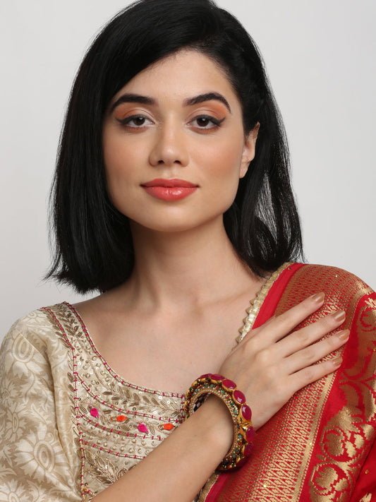 Single Multi Embellished Bangle - Ruby Raang - Grab2buy