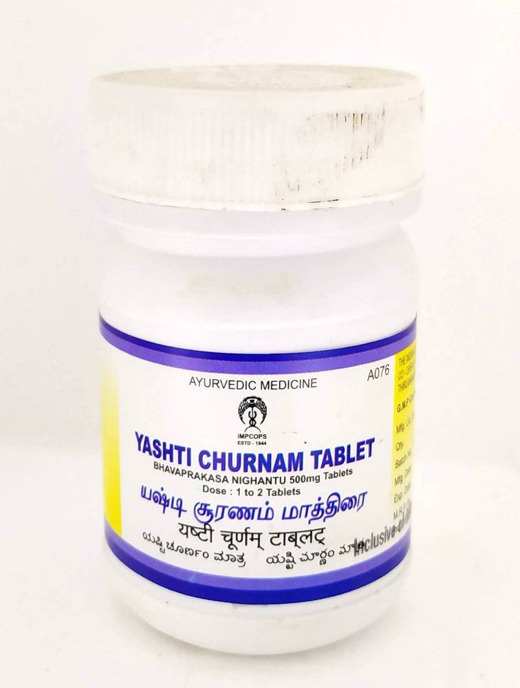 Impcops Ayurveda Yashti Churnam Tablets 