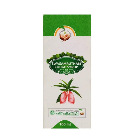 Vaidyaratnam Swasamrutham Cough Syrup - Limited Time Offer 